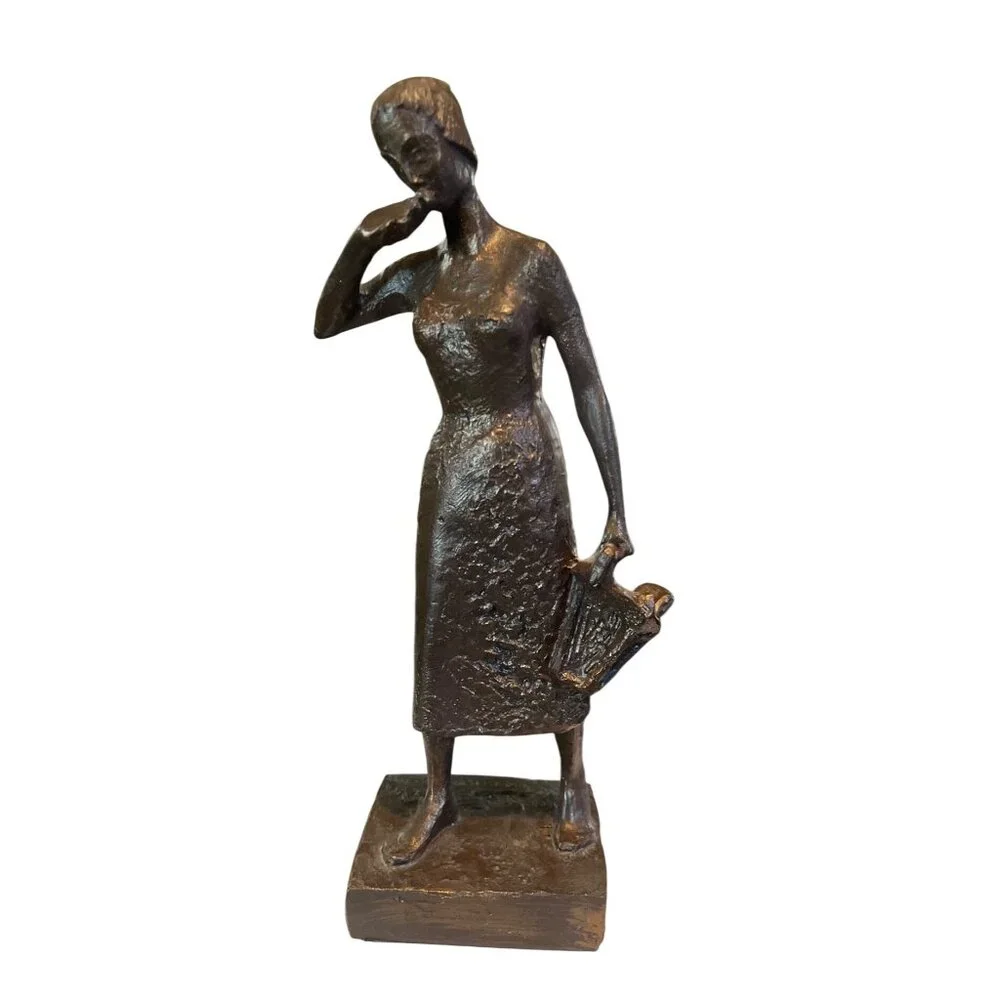 Mariken Van Nieumeghen Cast Resin Statue Vera Tummers-Van Hasselt Dutch Artist - Picture 1 of 5
